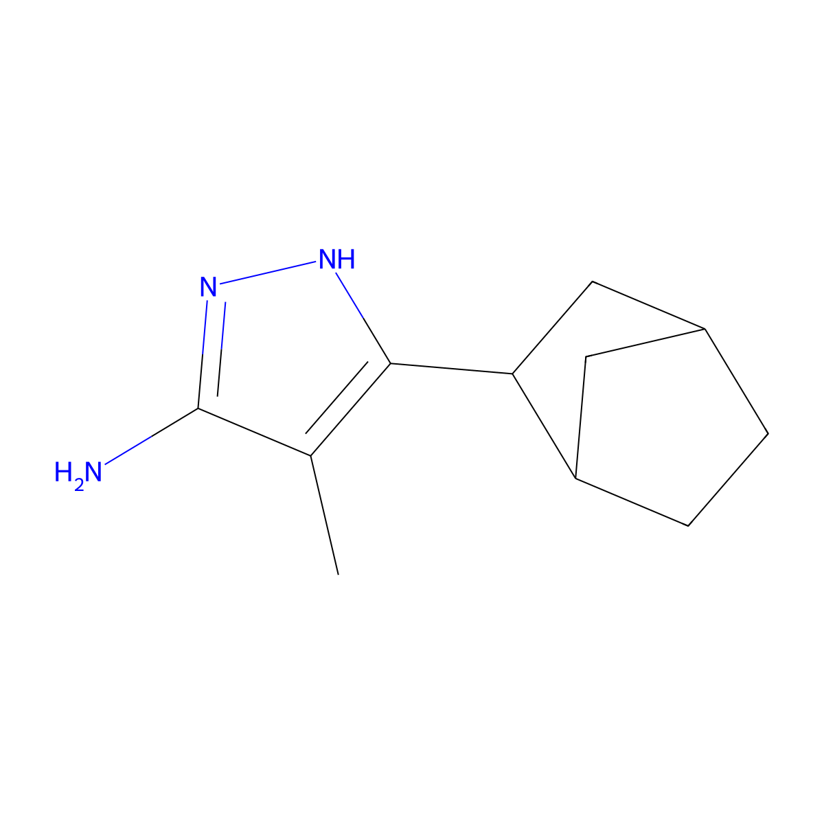 3-(Bicyclo[2.2.1]heptan-2-YL)-4-methyl-1H-pyrazol-5-amine molecular structure, CAS 1325760-59-5