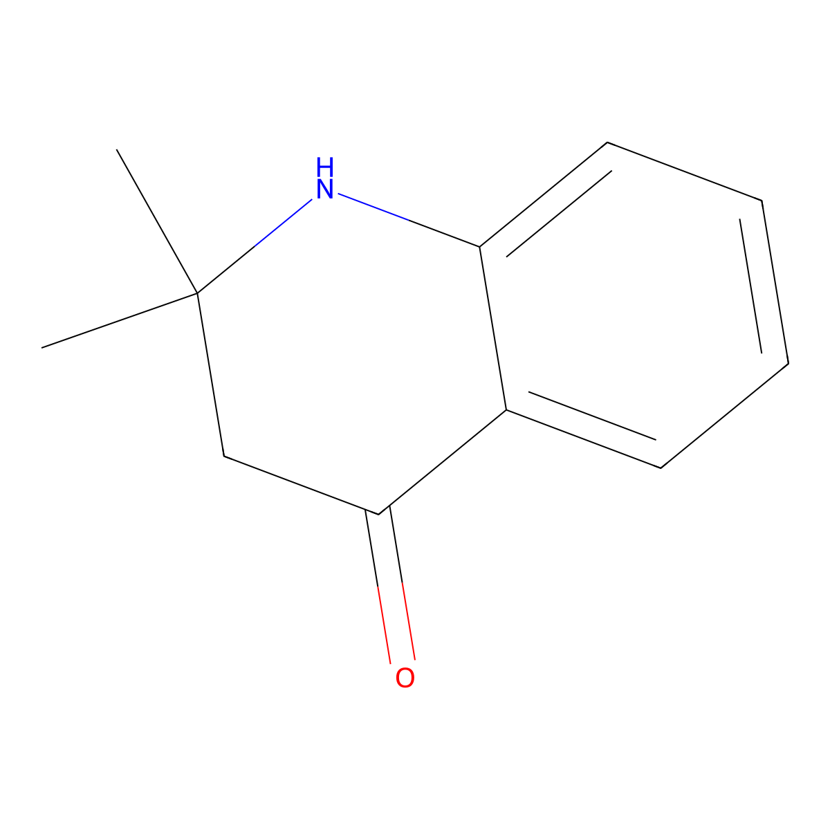 2,2-Dimethyl-2,3-dihydroquinolin-4(1H)-one molecular structure, CAS 132588-91-1