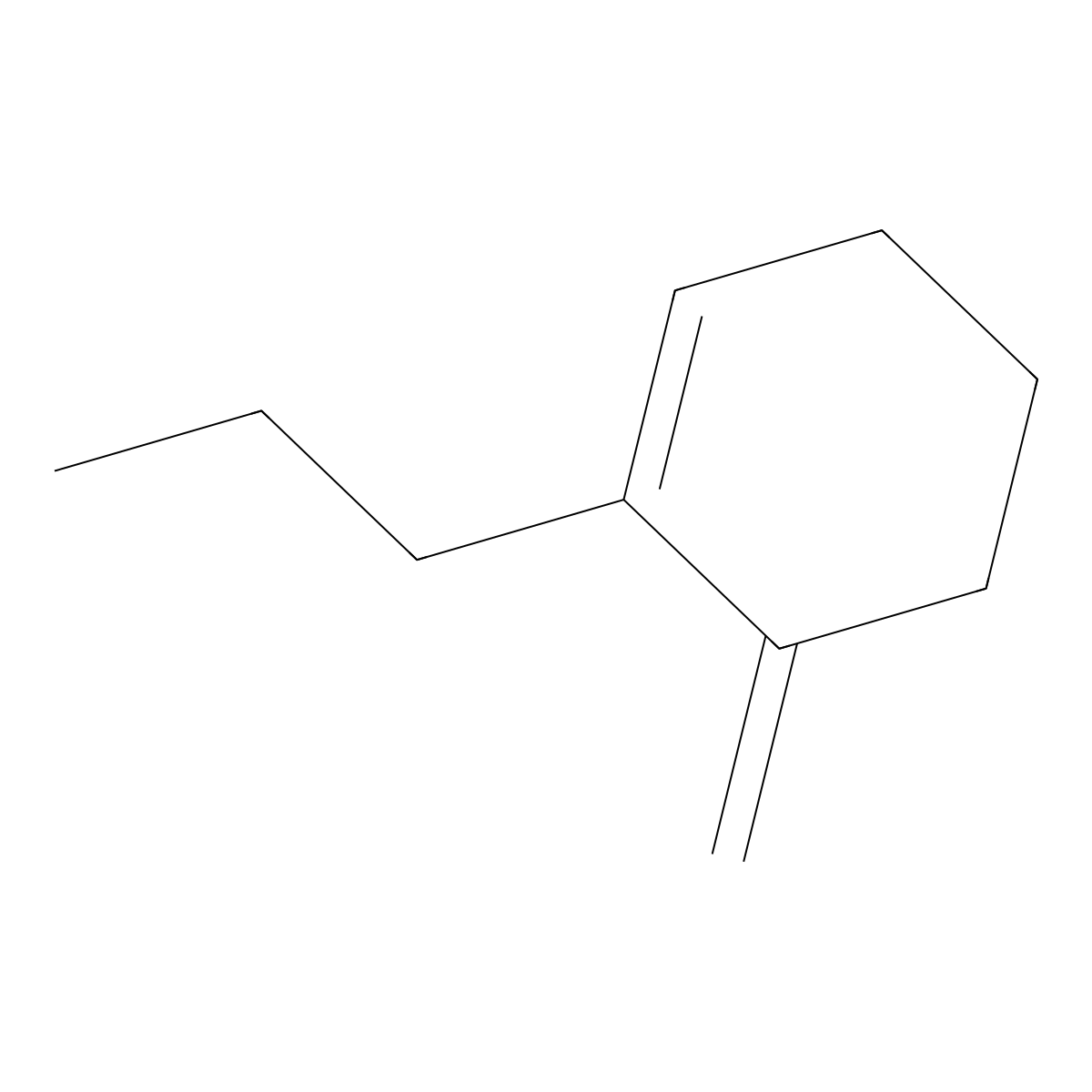 6-Methylene-1-propylcyclohex-1-ene molecular structure, CAS 132591-73-2