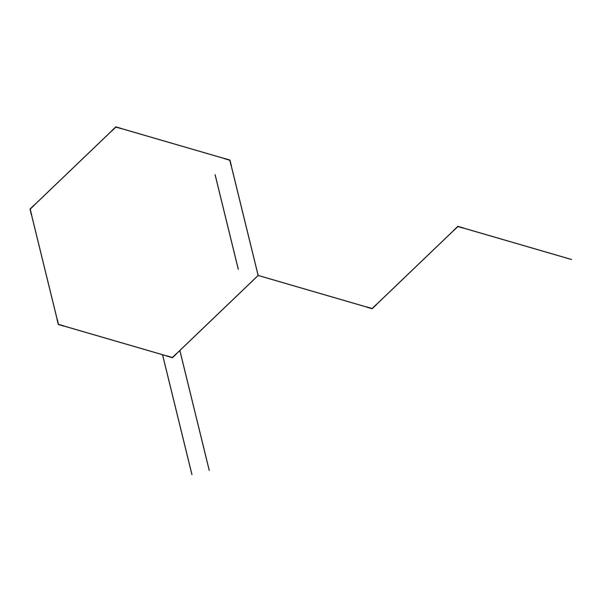 6-Methylene-1-propylcyclohex-1-ene molecular structure, CAS 132591-73-2