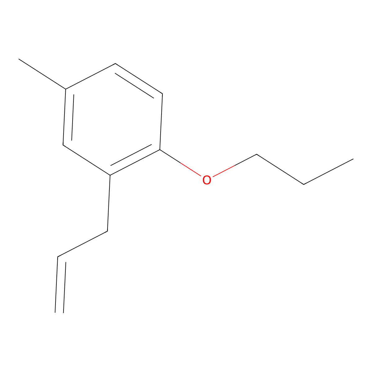 3-(5-Methyl-2-n-propoxyphenyl)-1-propene molecular structure, CAS 132594-45-7