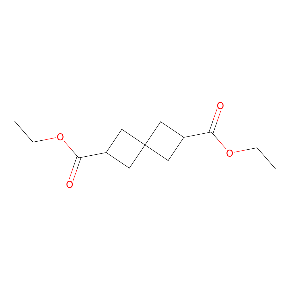 Diethyl spiro[3.3]heptane-2,6-dicarboxylate molecular structure, CAS 132616-34-3