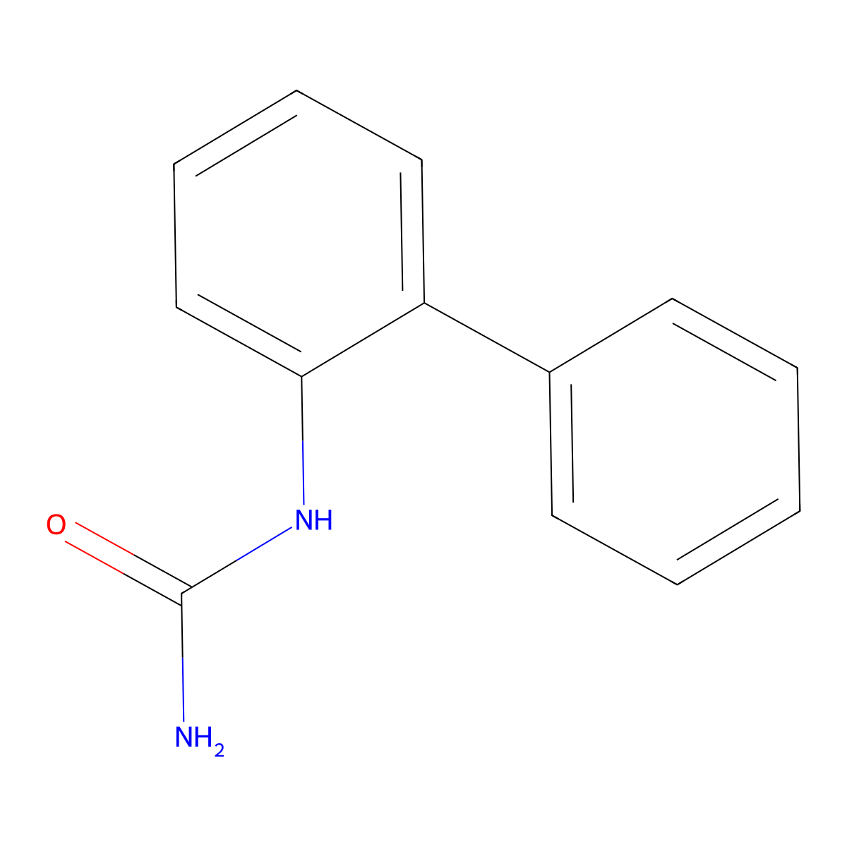 {[1,1'-Biphenyl]-2-yl}urea molecular structure, CAS 13262-46-9