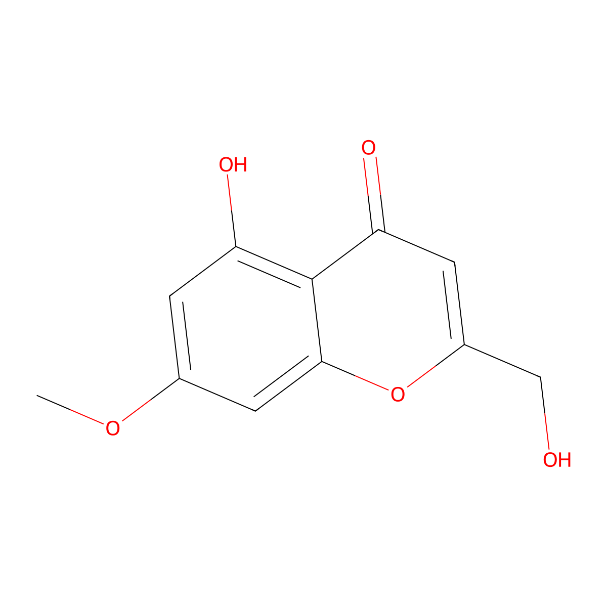 Saikochromone A molecular structure, CAS 132624-99-8