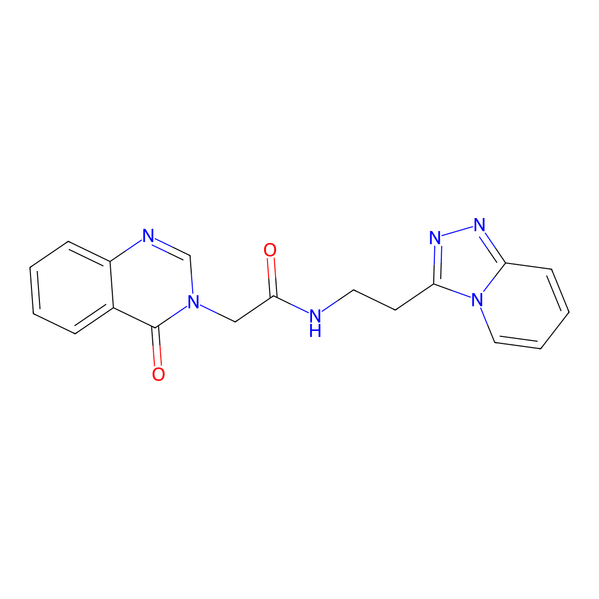2-(4-oxoquinazolin-3(4H)-yl)-N-[2-([1,2,4]triazolo[4,3-a]pyridin-3-yl)ethyl]acetamide molecular structure, CAS 1326285-14-6