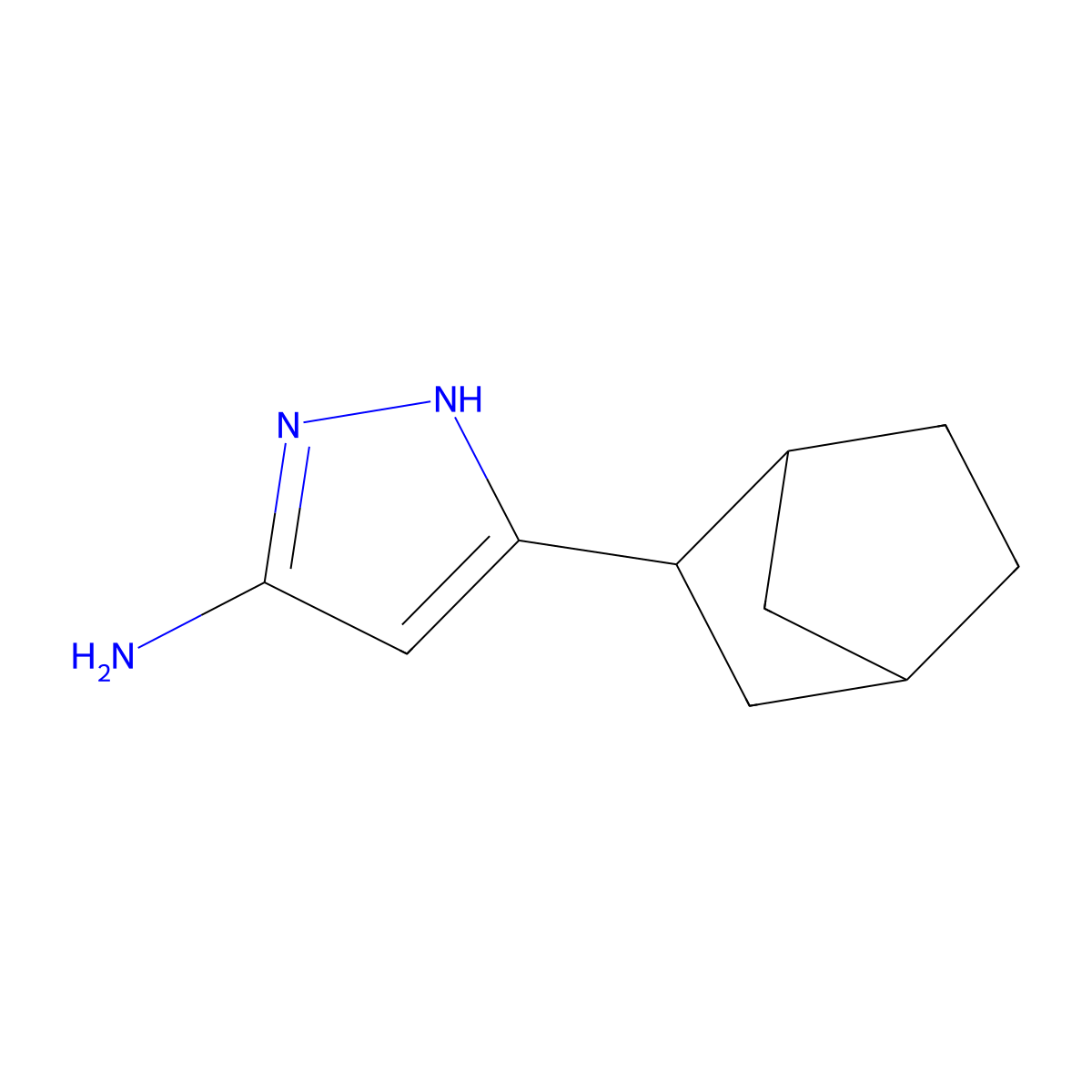 5-(Bicyclo[2.2.1]heptan-2-yl)-1H-pyrazol-3-amine molecular structure, CAS 1326303-91-6