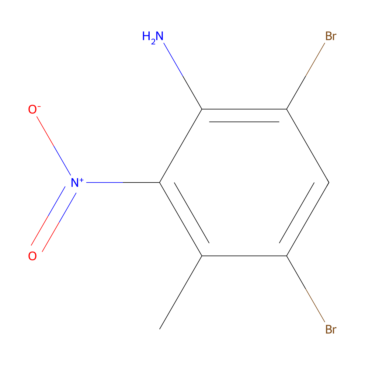 4,6-Dibromo-3-methyl-2-nitroaniline molecular structure, CAS 1326310-78-4