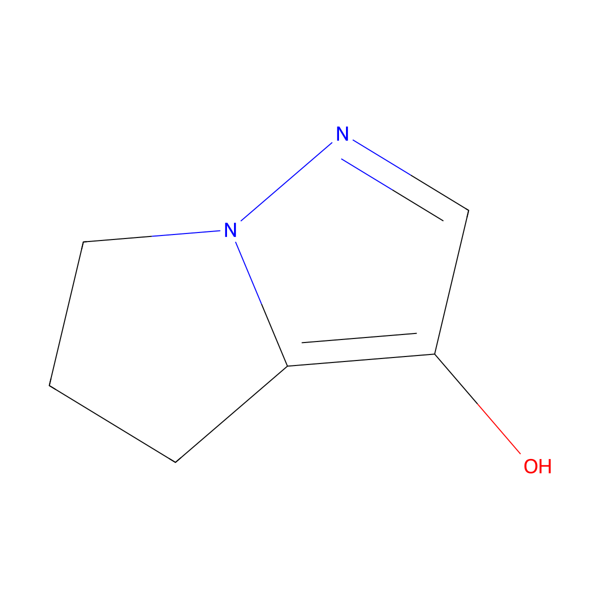 4H,5H,6H-pyrrolo[1,2-b]pyrazol-3-ol molecular structure, CAS 1326316-12-4