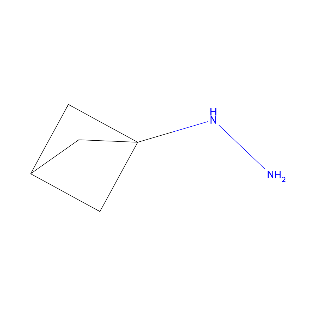 Bicyclo[1.1.1]pentan-1-ylhydrazine molecular structure, CAS 1326344-66-4
