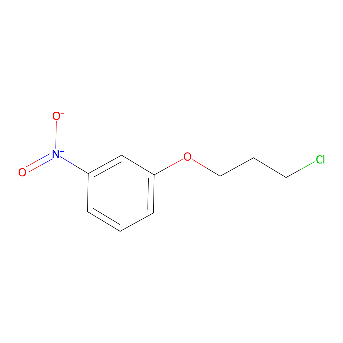 1-(3-Chloropropoxy)-3-nitrobenzene molecular structure, CAS 132636-13-6