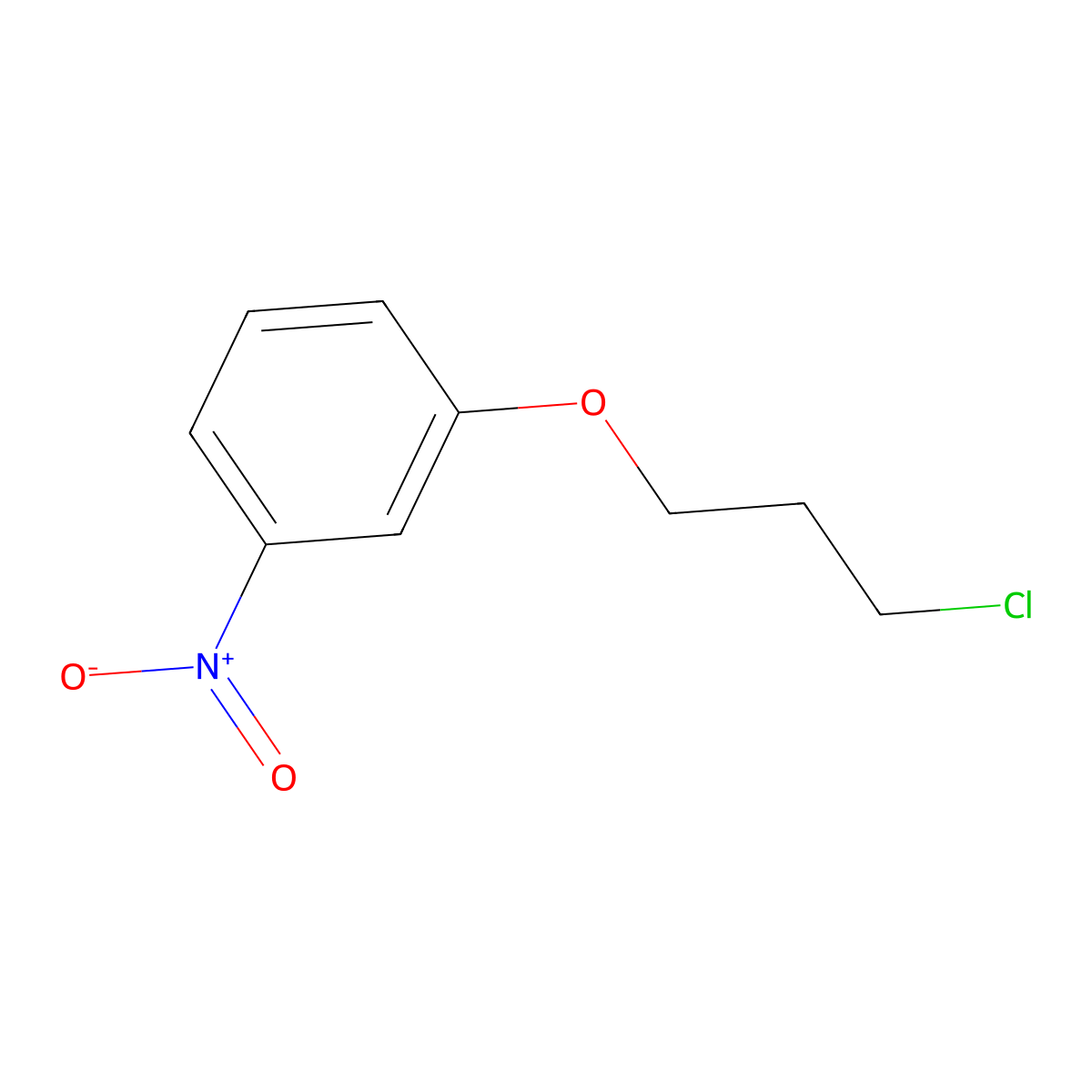 1-(3-Chloropropoxy)-3-nitrobenzene molecular structure, CAS 132636-13-6