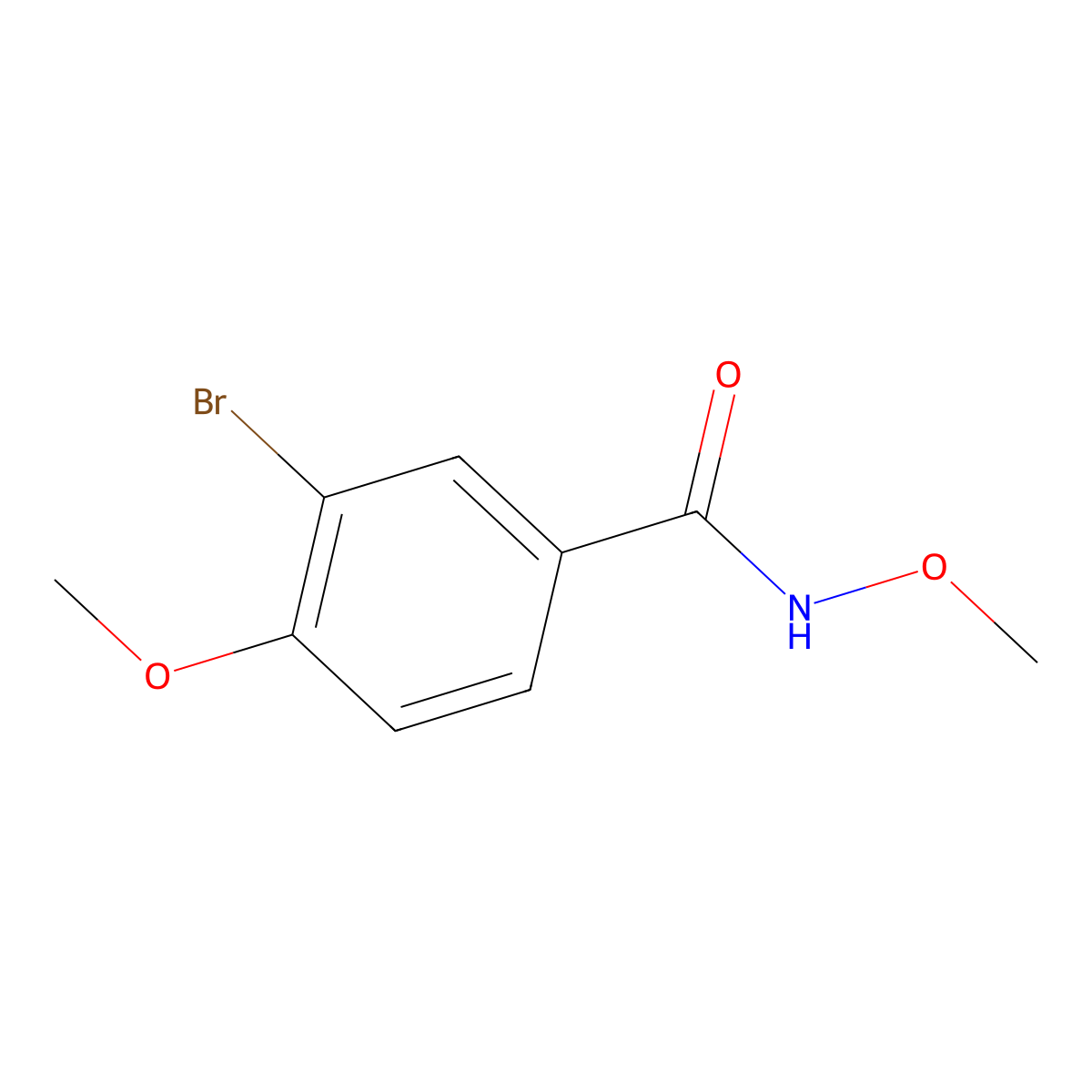 3-bromo-N,4-dimethoxybenzamide molecular structure, CAS 1326415-15-9