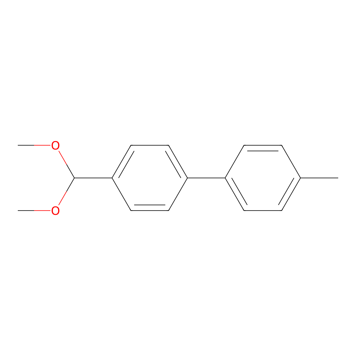 4-(Dimethoxymethyl)-4'-methyl-1,1'-biphenyl molecular structure, CAS 132657-13-7