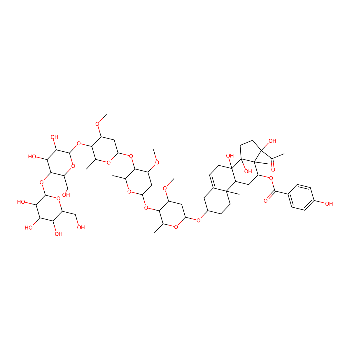 Otophylloside P molecular structure, CAS 1326583-11-2