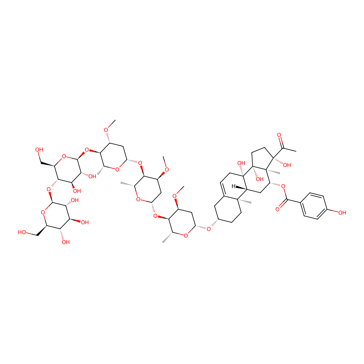 Otophylloside P molecular structure, CAS 1326583-11-2