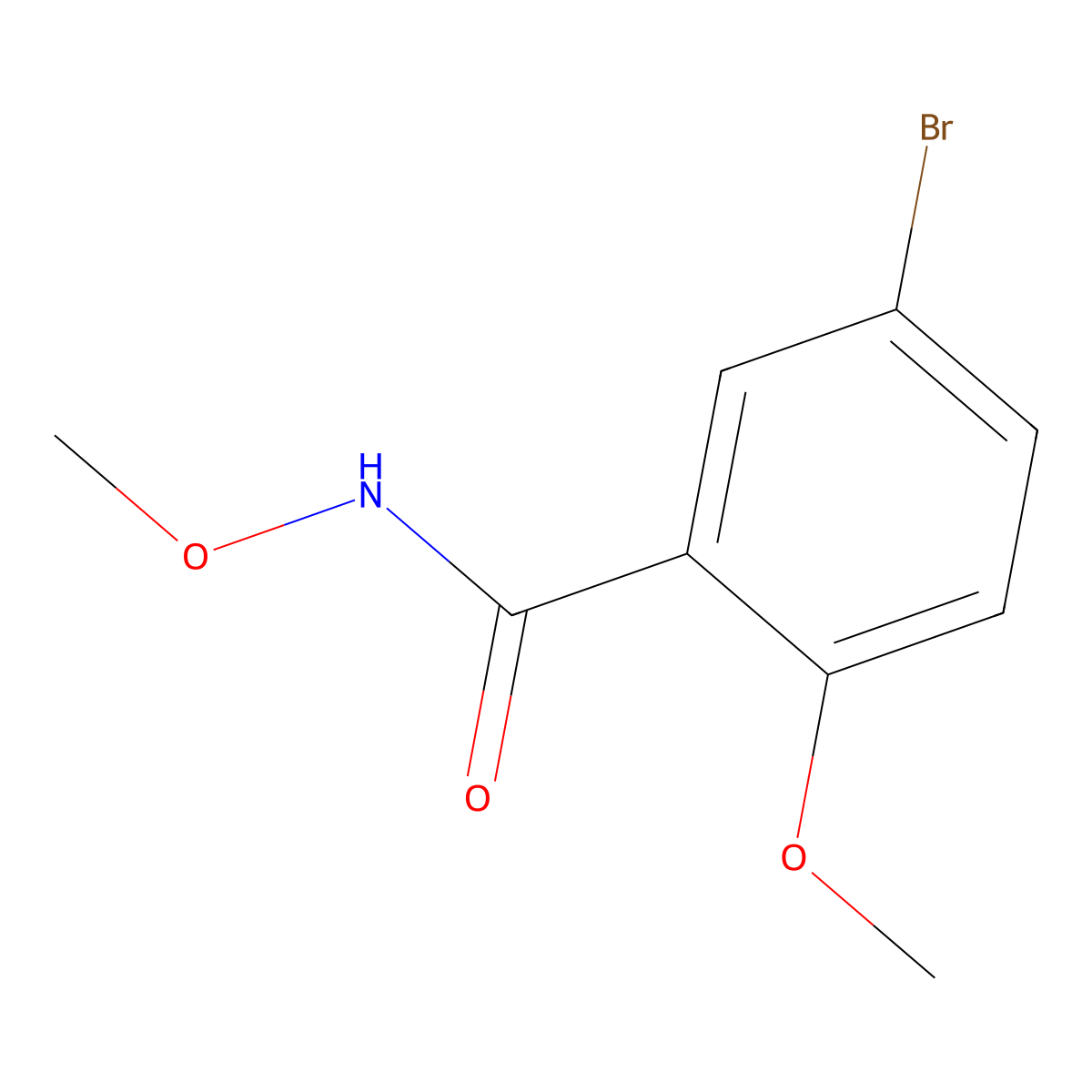 5-Bromo-N,2-dimethoxybenzamide molecular structure, CAS 1326614-35-0