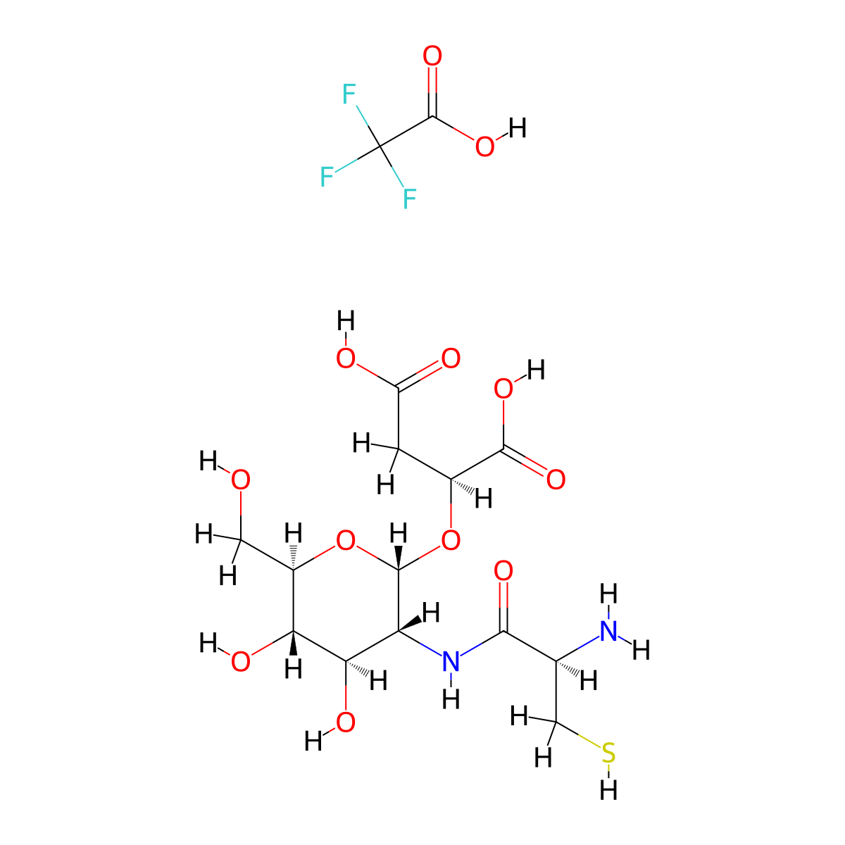 Bacillithiol trifluoroacetic acid salt molecular structure, CAS 1326706-27-7