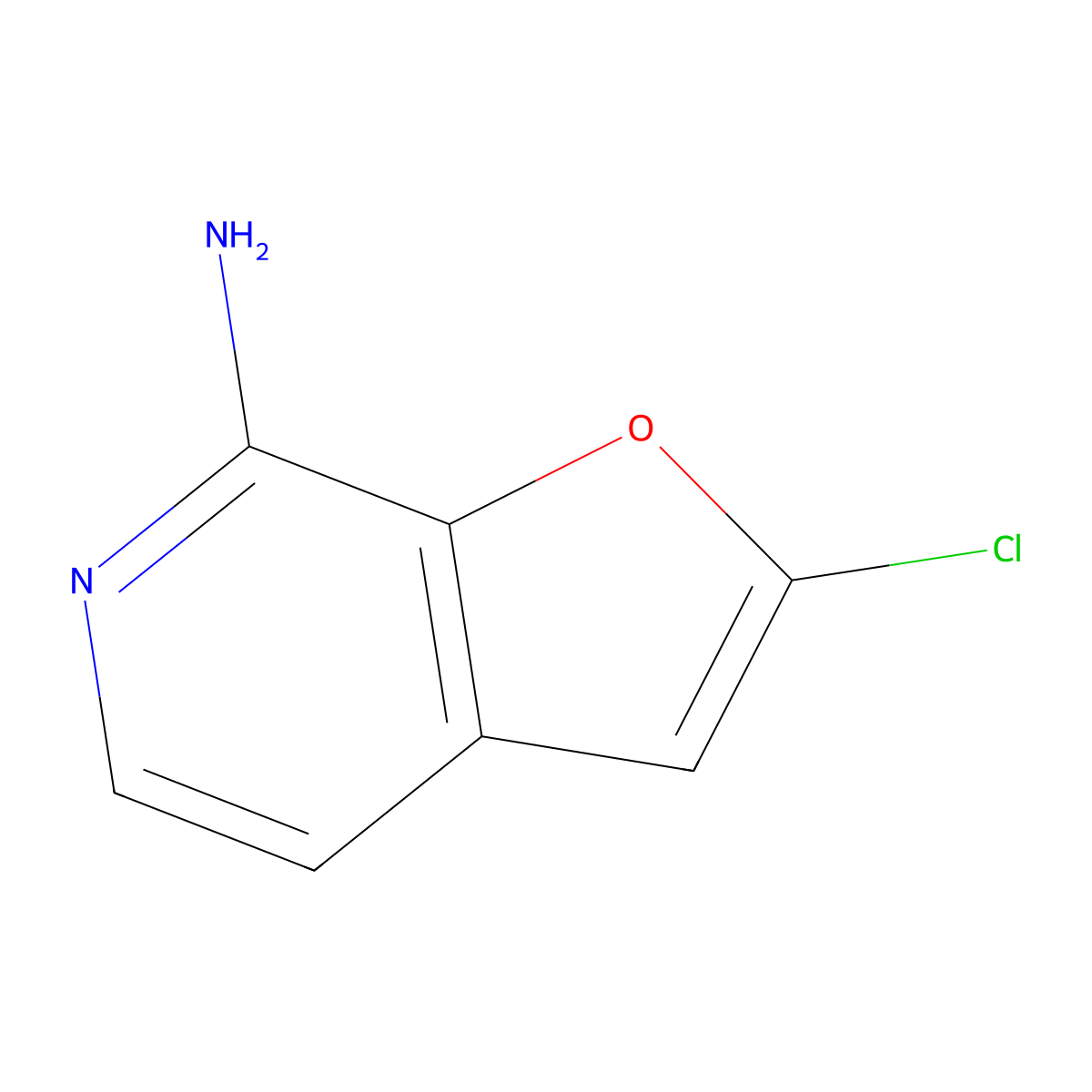 2-Chlorofuro[2,3-c]pyridin-7-amine molecular structure, CAS 1326713-69-2
