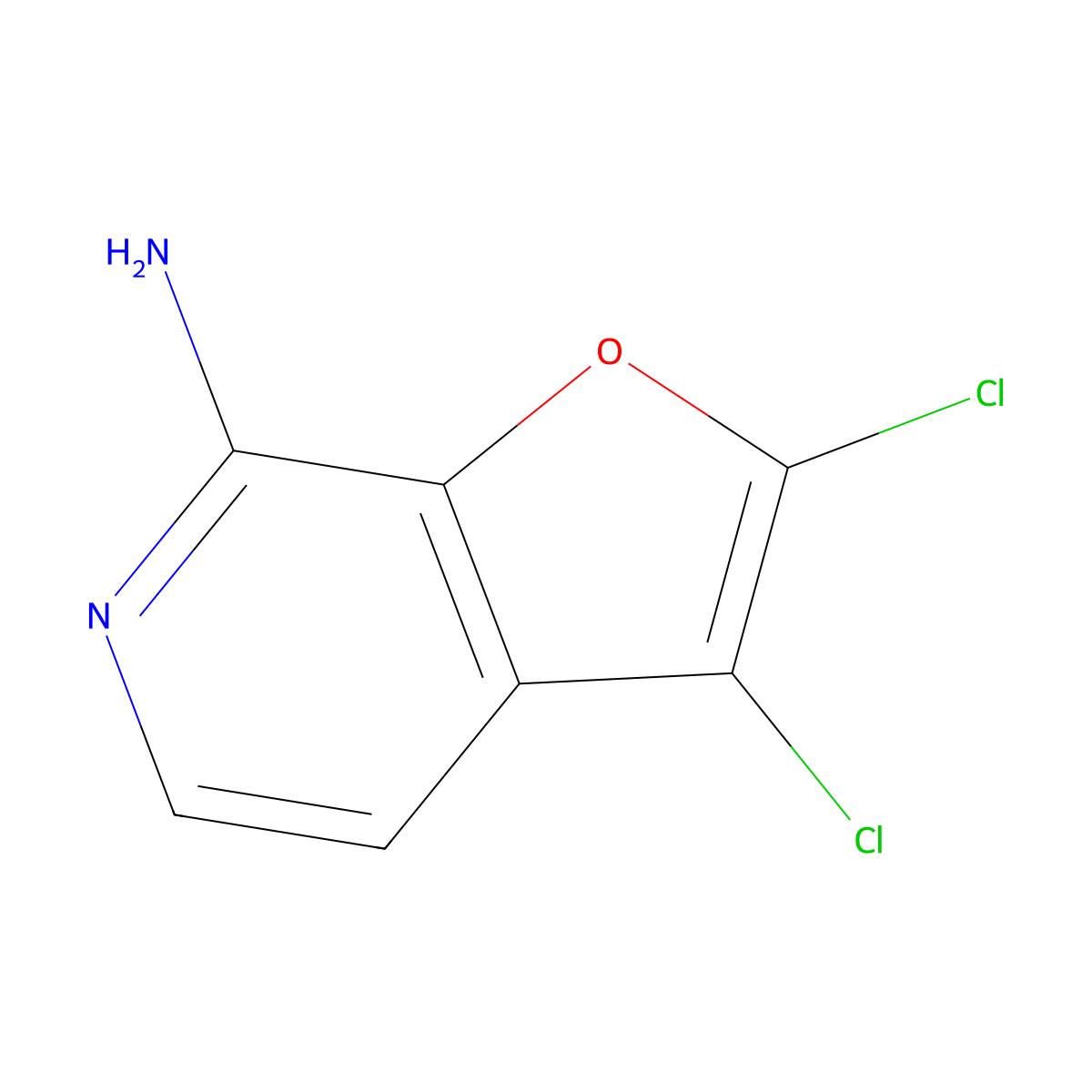 2,3-Dichlorofuro[2,3-c]pyridin-7-amine molecular structure, CAS 1326713-70-5