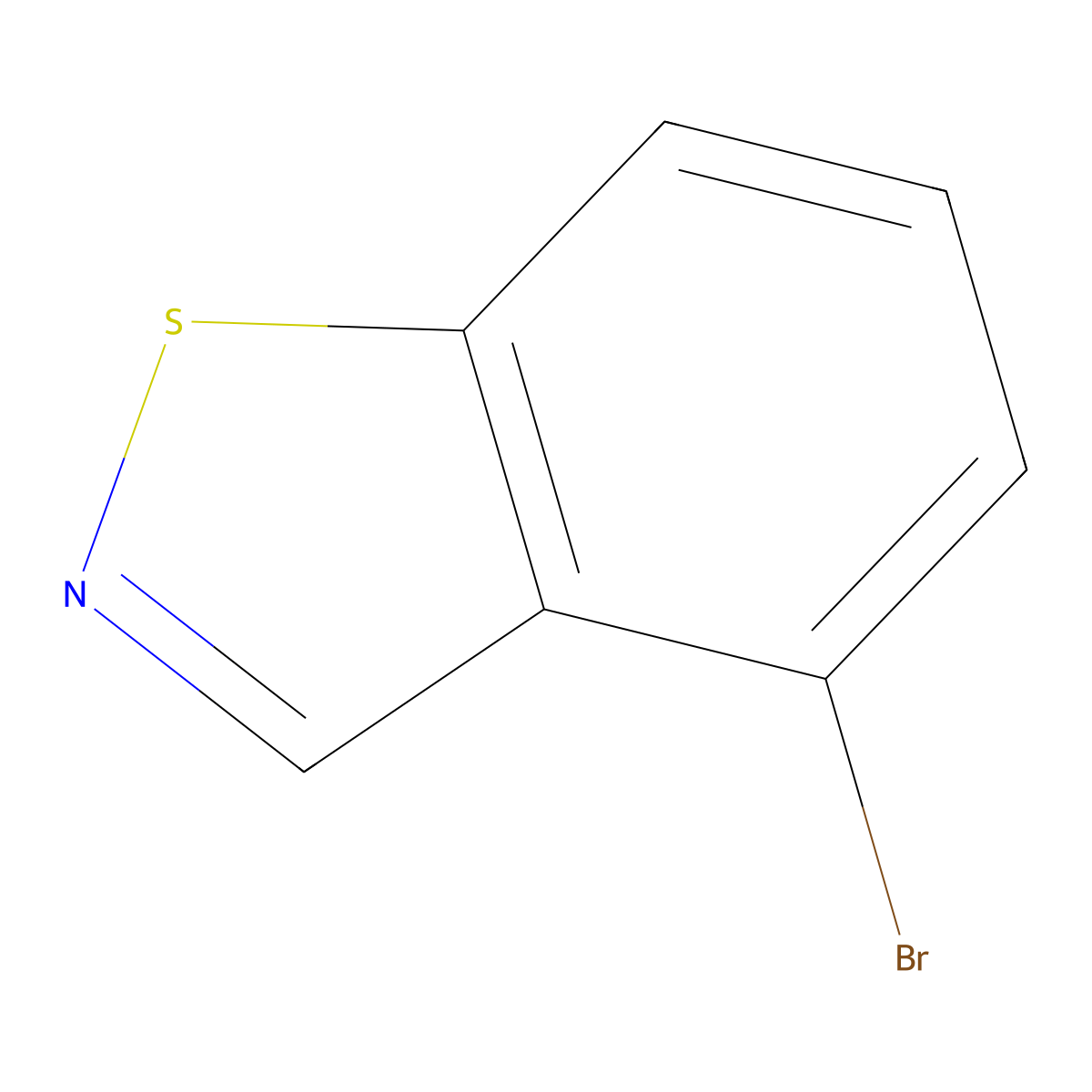 4-Bromo-1,2-benzothiazole molecular structure, CAS 1326714-98-0