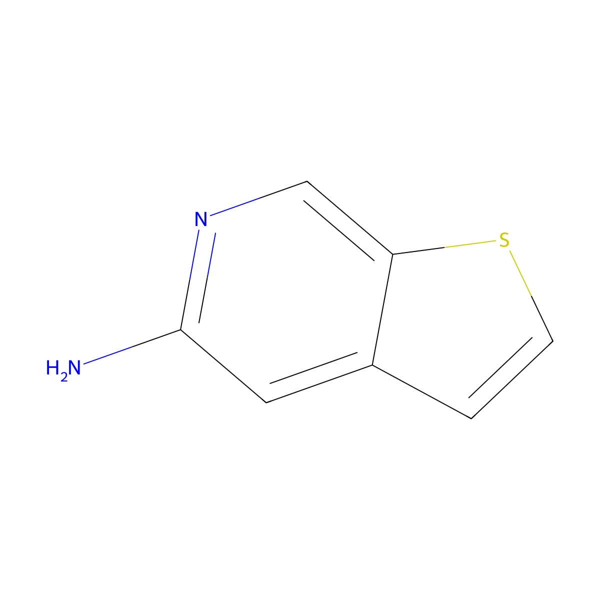 Thieno[2,3-c]pyridin-5-amine molecular structure, CAS 1326715-15-4