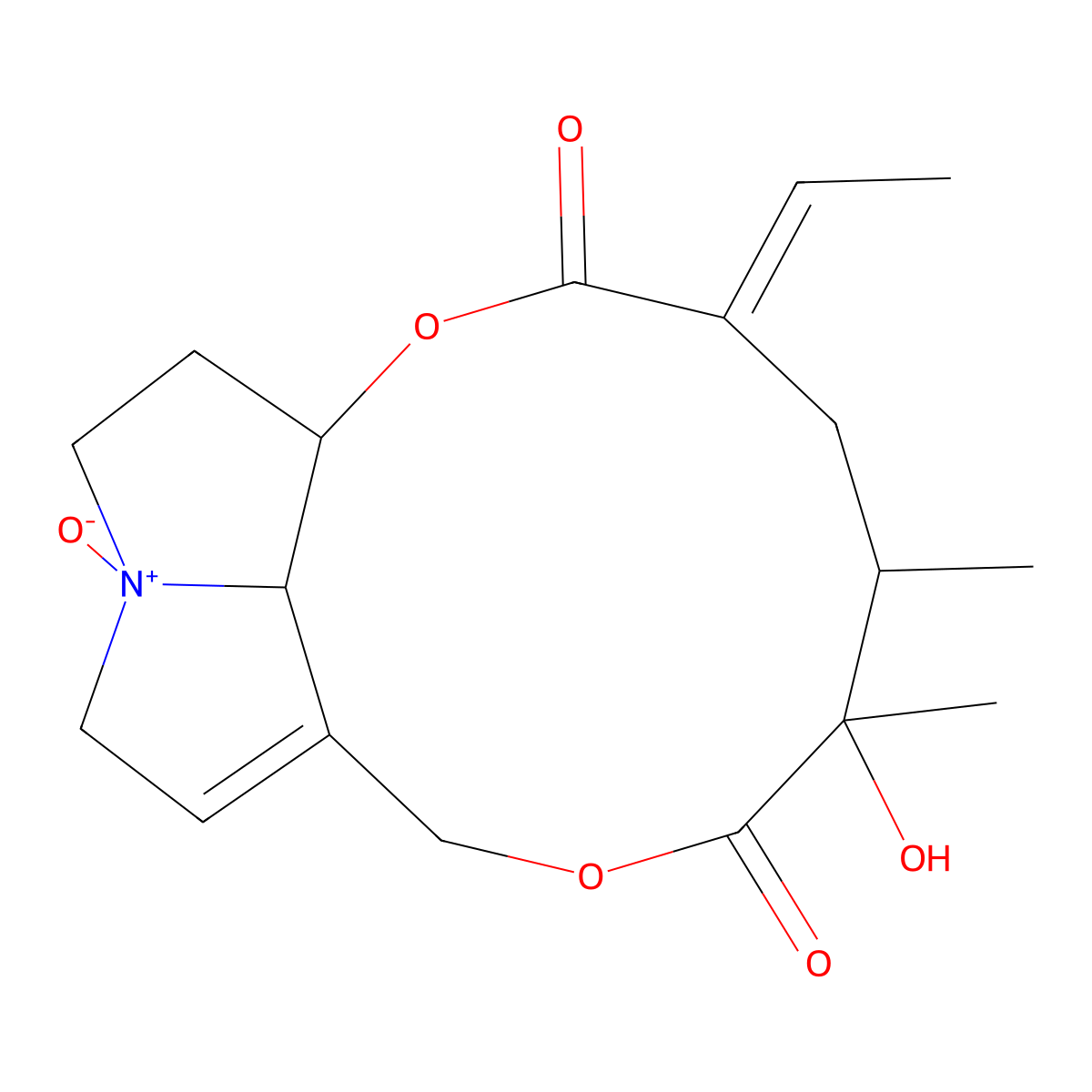 Senecionine N-Oxide molecular structure, CAS 13268-67-2