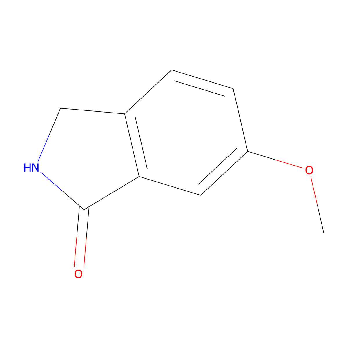 6-Methoxy-2,3-dihydro-1H-isoindol-1-one molecular structure, CAS 132680-54-7