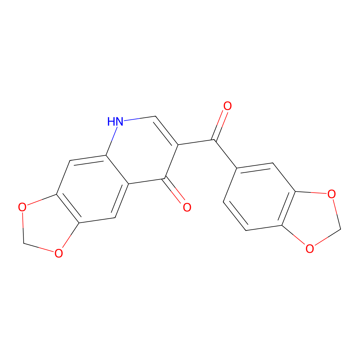 7-(1,3-benzodioxol-5-ylcarbonyl)[1,3]dioxolo[4,5-g]quinolin-8(5H)-one molecular structure, CAS 1326806-77-2