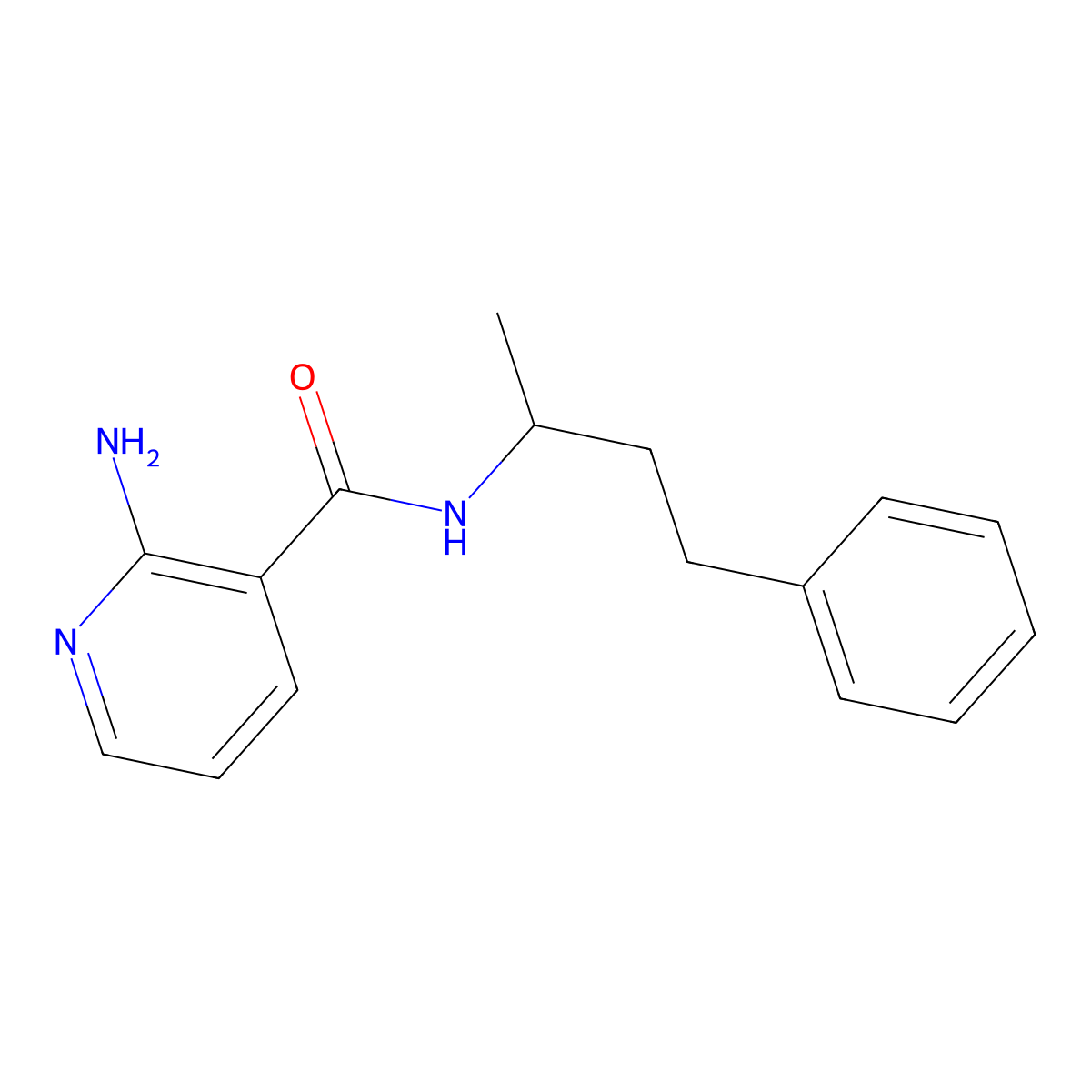 2-amino-N-(4-phenylbutan-2-yl)pyridine-3-carboxamide molecular structure, CAS 1326807-77-5
