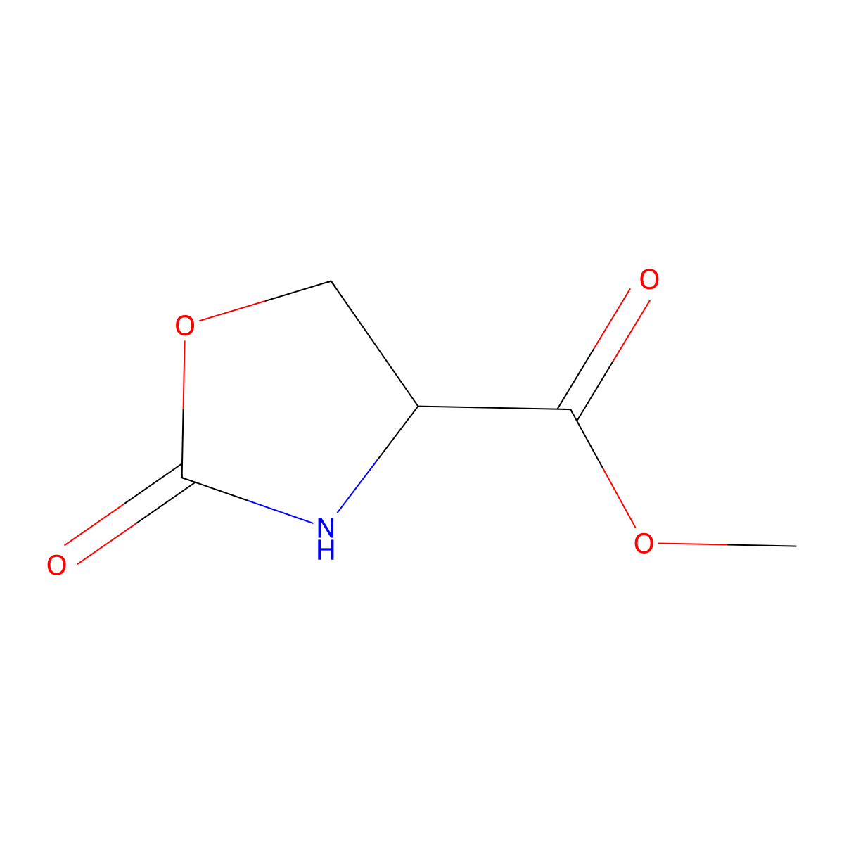 (s)-Methyl 2-oxooxazolidine-4-carboxylate molecular structure, CAS 132682-22-5