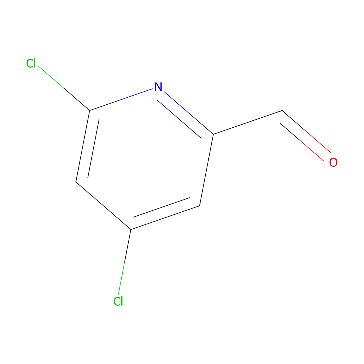 4,6-Dichloropyridine-2-carbaldehyde molecular structure, CAS 132683-62-6