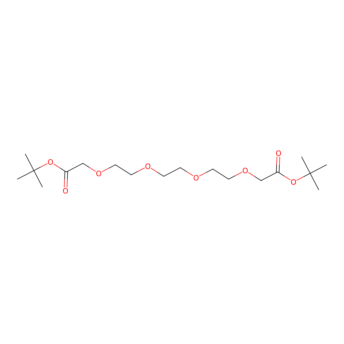 Di-tert-butyl 3,6,9,12-Tetraoxatetradecane-1,14-dioate molecular structure, CAS 132684-09-4