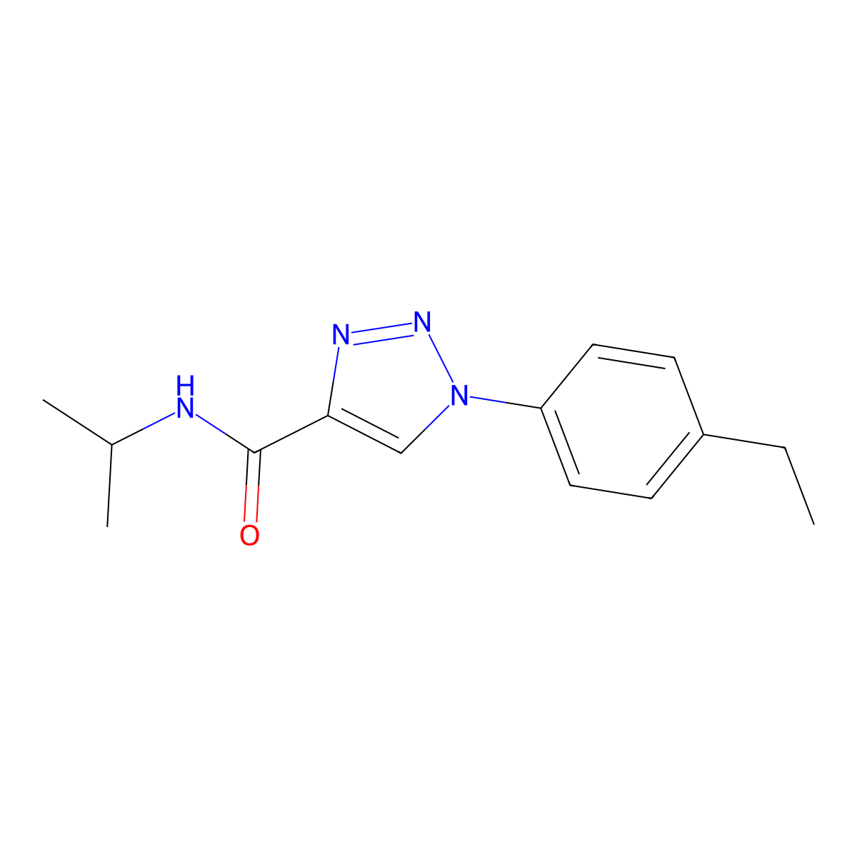 1-(4-ethylphenyl)-N-(propan-2-yl)-1H-1,2,3-triazole-4-carboxamide molecular structure, CAS 1326847-35-1