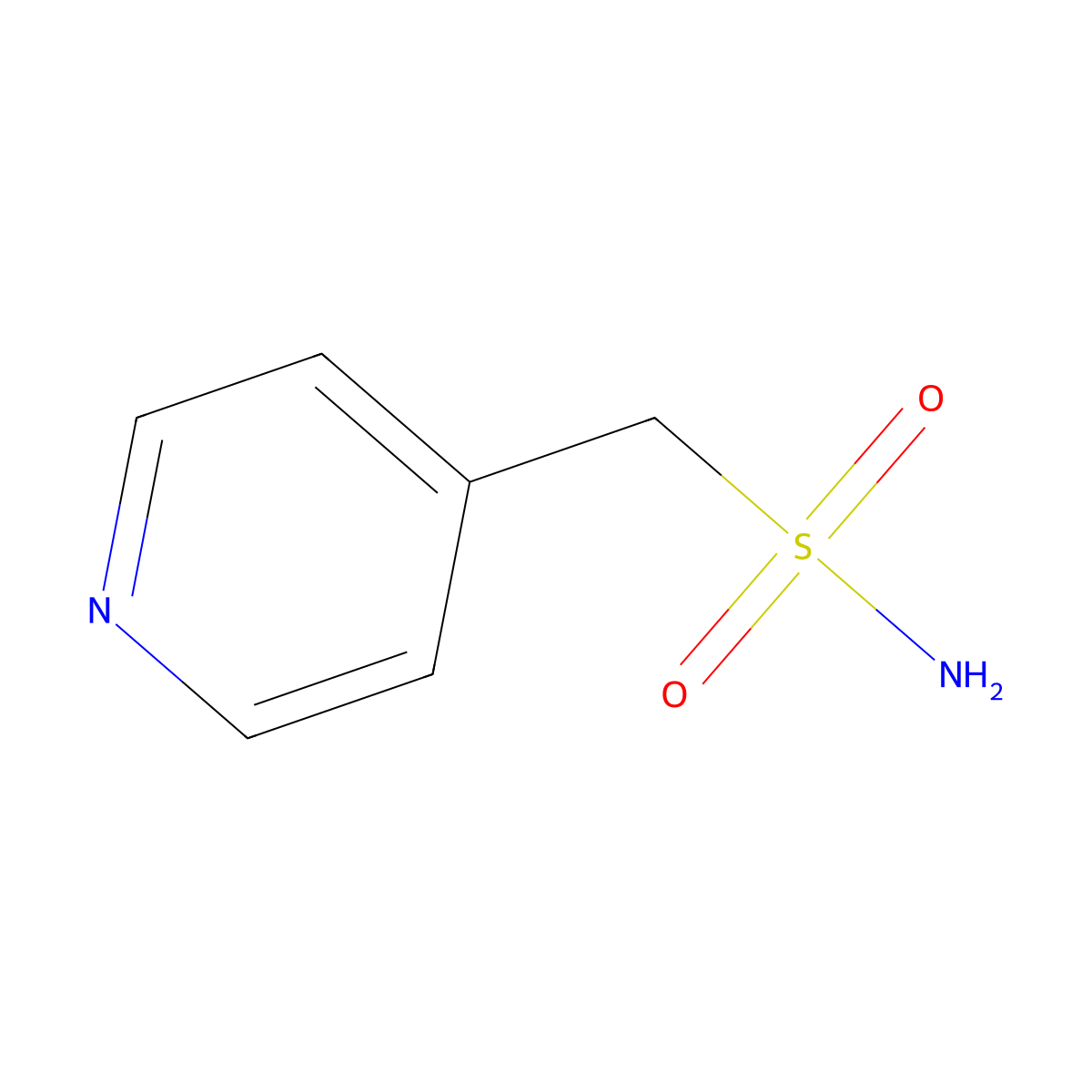 Pyridin-4-ylmethanesulfonamide molecular structure, CAS 132685-19-9