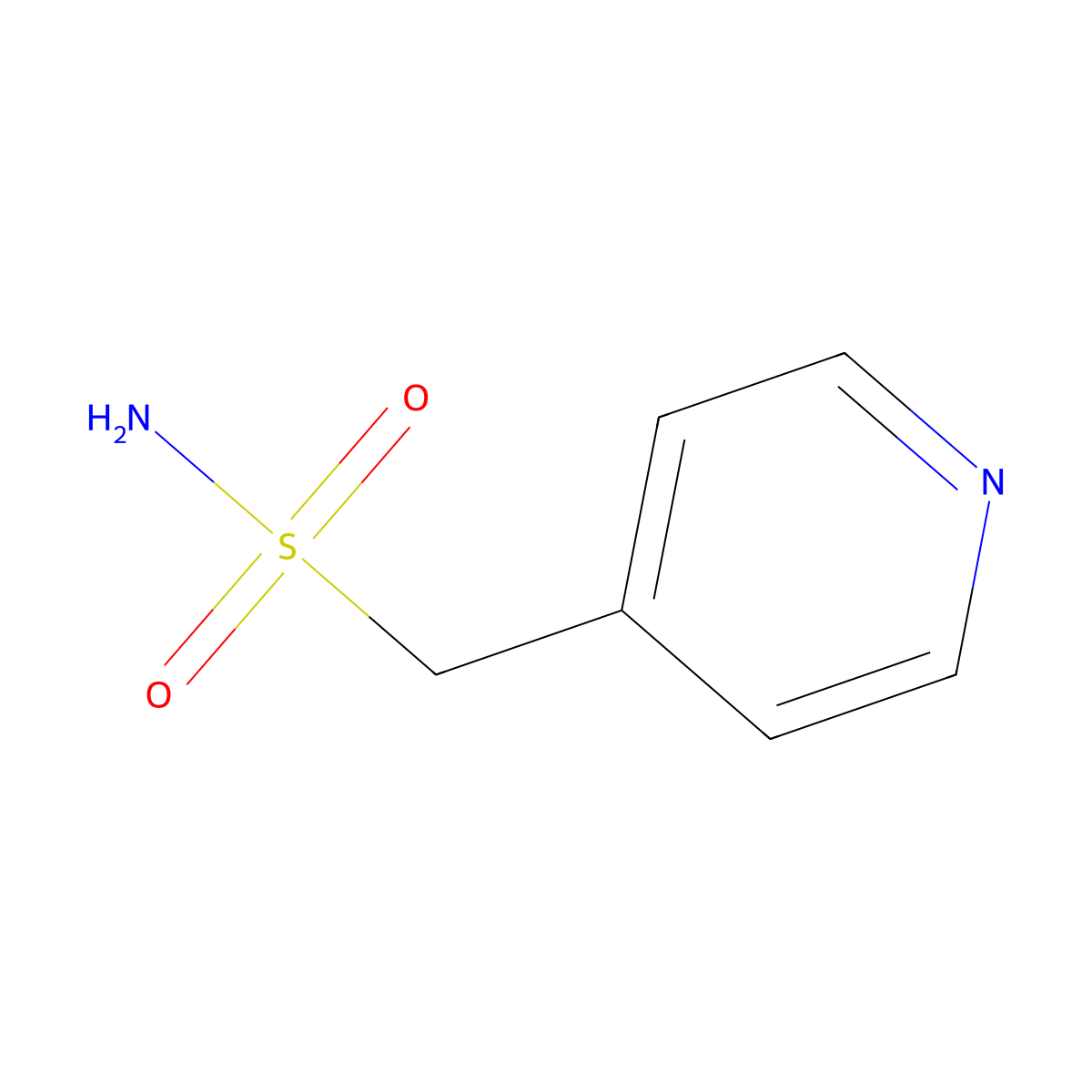 Pyridin-4-ylmethanesulfonamide molecular structure, CAS 132685-19-9