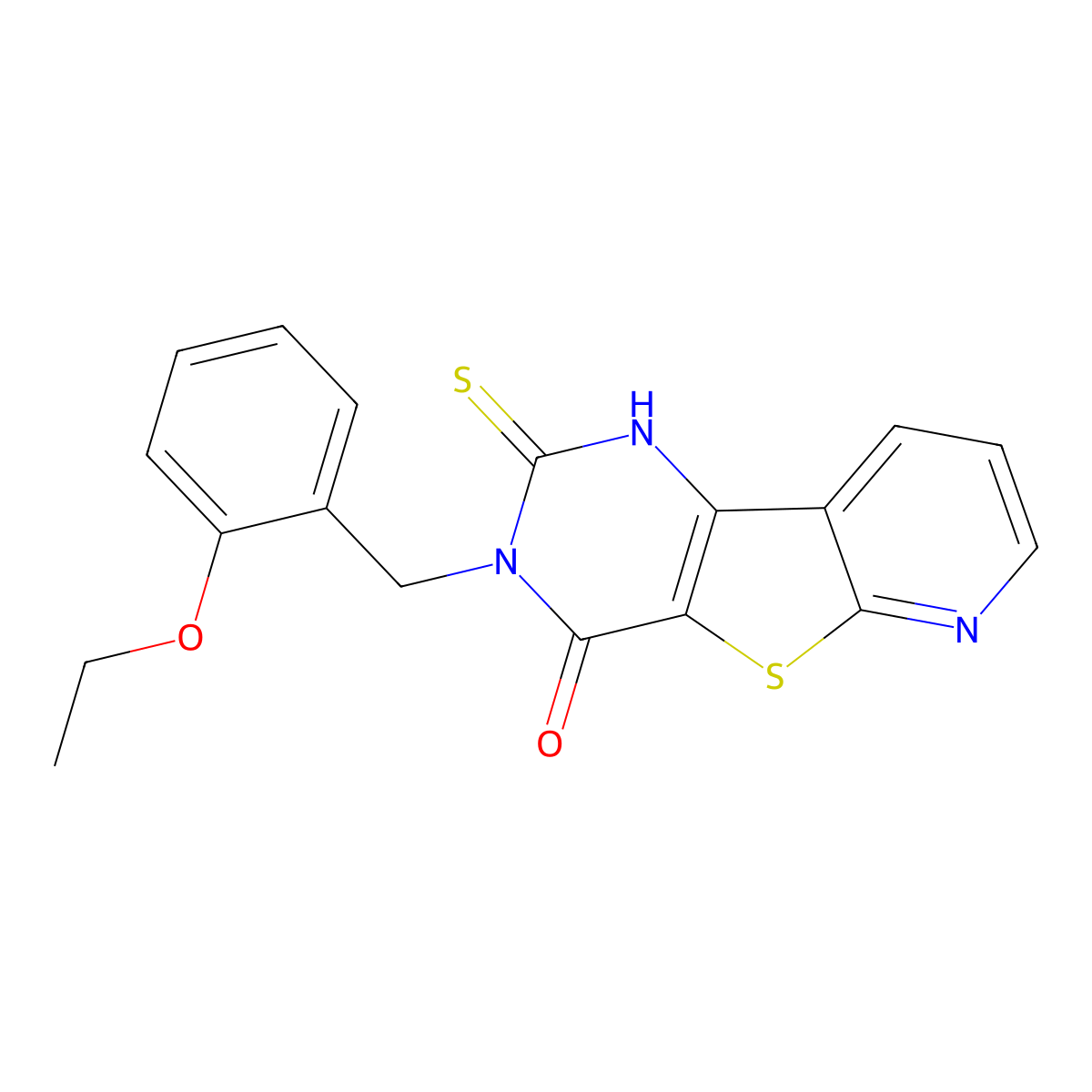5-[(2-Ethoxyphenyl)methyl]-4-sulfanylidene-8-thia-3,5,10-triazatricyclo[7.4.0.0^{2,7}]trideca-1(9),2(7),10,12-tetraen-6-one molecular structure, CAS 1326852-51-0