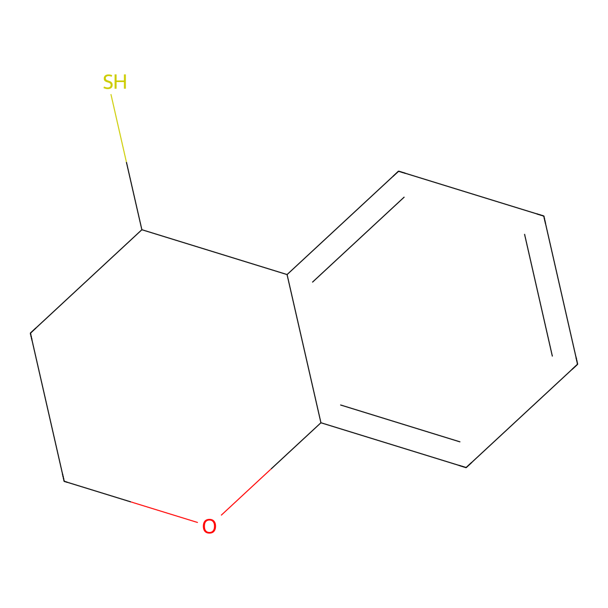 3,4-dihydro-2H-1-benzopyran-4-thiol molecular structure, CAS 132686-69-2