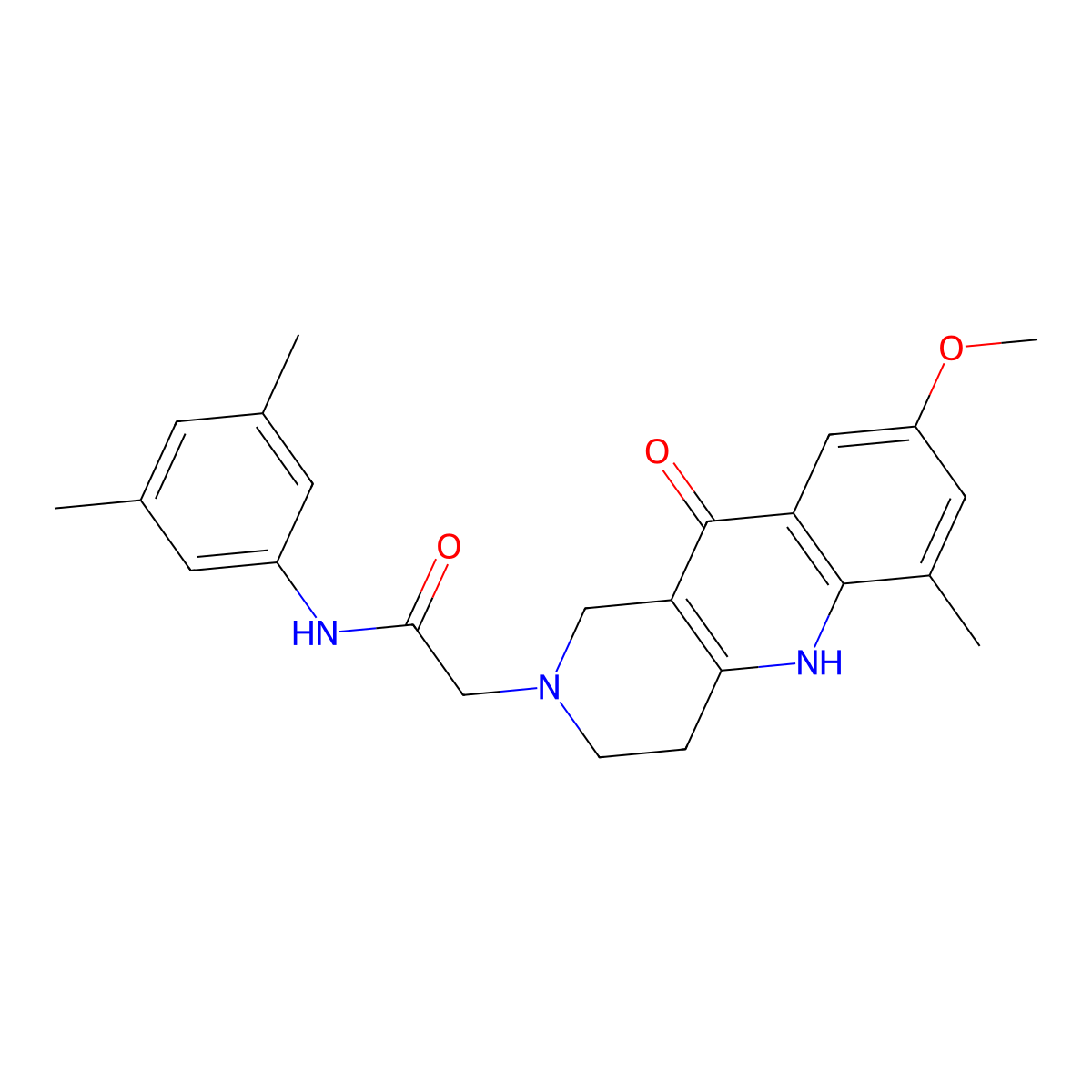N-(3,5-dimethylphenyl)-2-(8-methoxy-6-methyl-10-oxo-3,4,5,10-tetrahydrobenzo[b][1,6]naphthyridin-2(1H)-yl)acetamide molecular structure, CAS 1326886-43-4