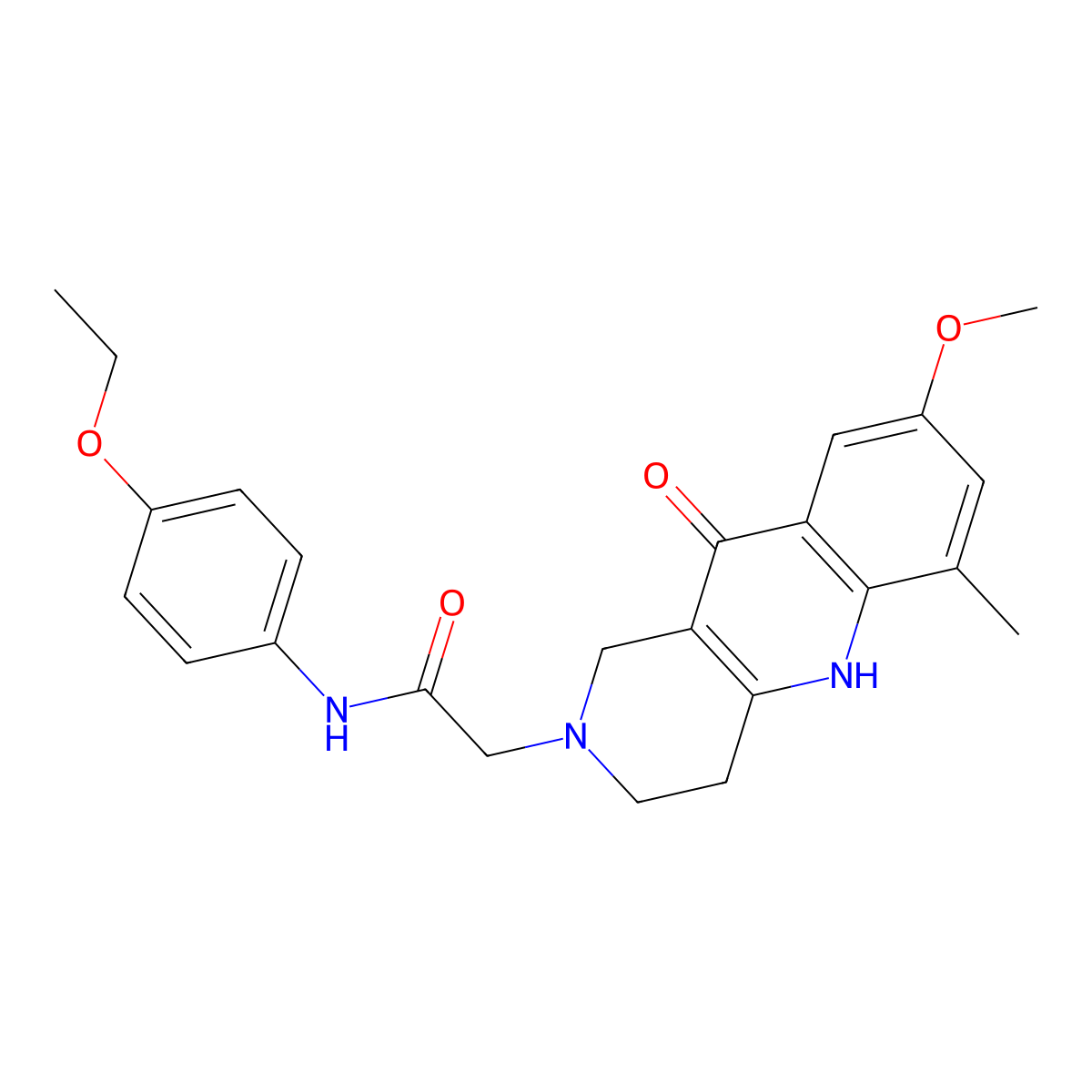 N-(4-ethoxyphenyl)-2-(8-methoxy-6-methyl-10-oxo-3,4,5,10-tetrahydrobenzo[b][1,6]naphthyridin-2(1H)-yl)acetamide molecular structure, CAS 1326888-57-6