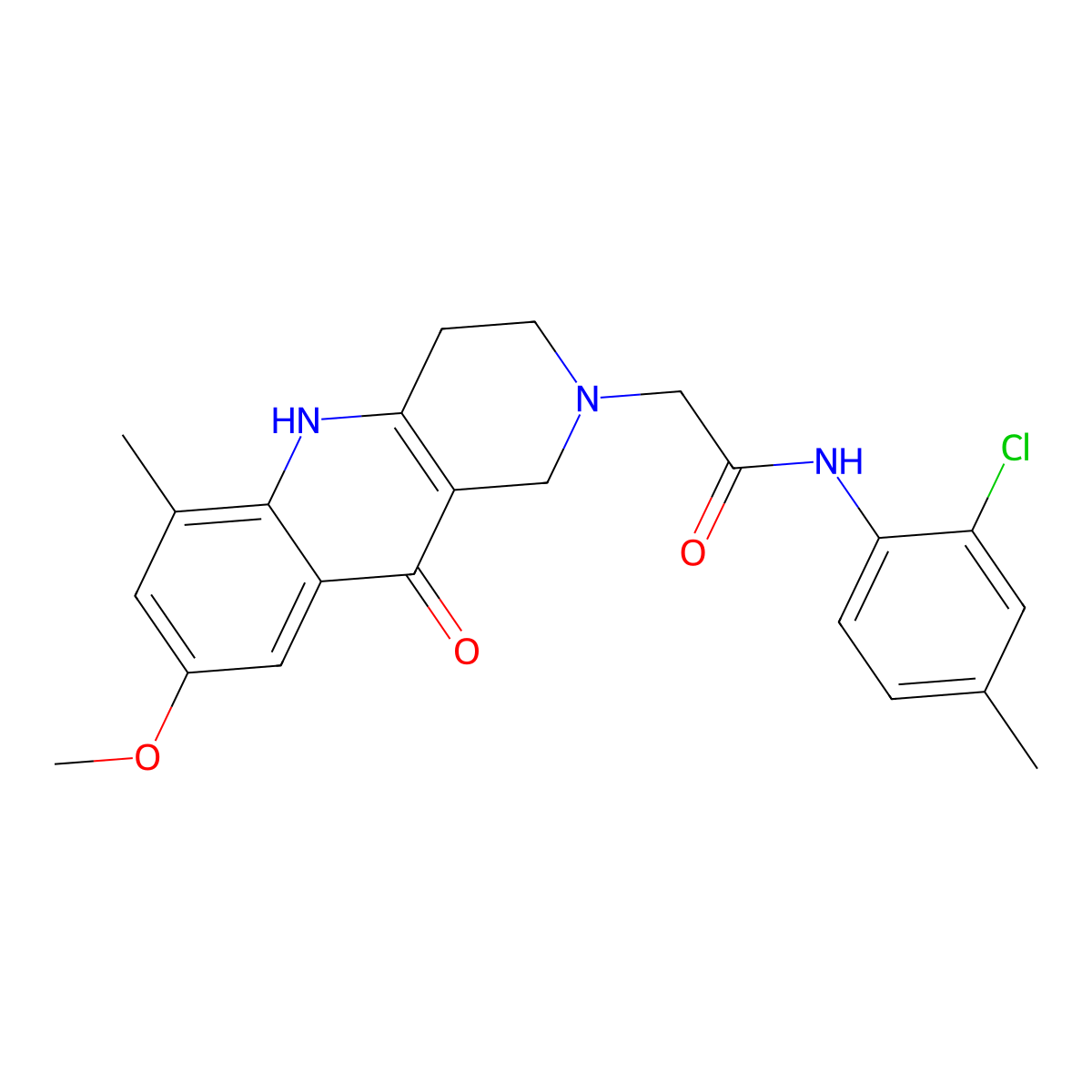 N-(2-chloro-4-methylphenyl)-2-(8-methoxy-6-methyl-10-oxo-3,4,5,10-tetrahydrobenzo[b][1,6]naphthyridin-2(1H)-yl)acetamide molecular structure, CAS 1326898-83-2
