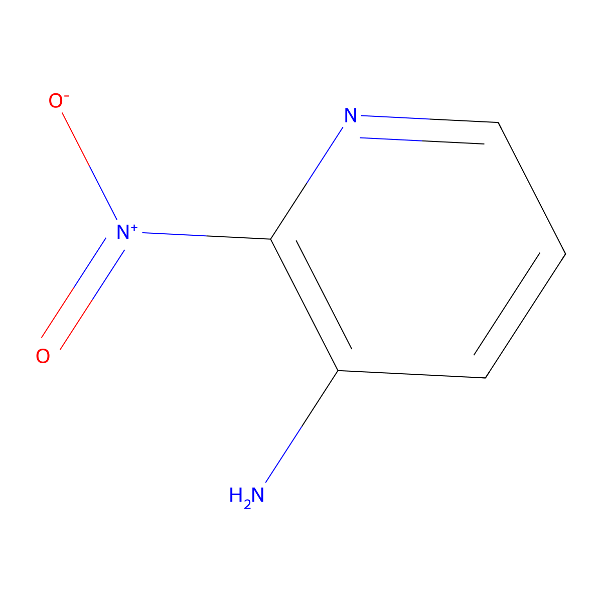 2-Nitropyridin-3-amine molecular structure, CAS 13269-19-7