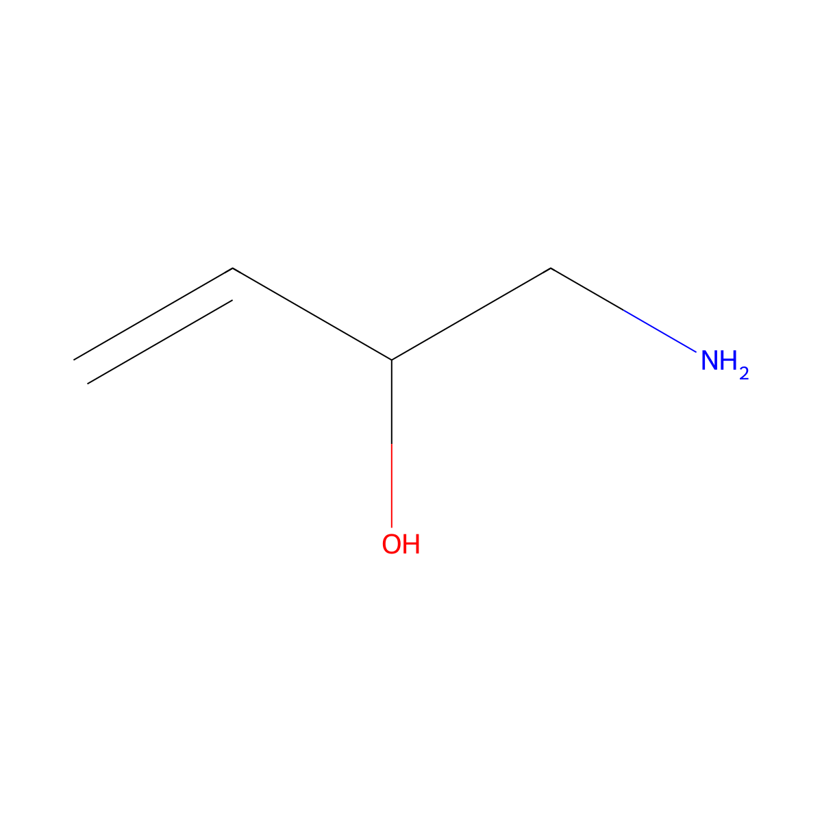 1-Amino-3-buten-2-OL molecular structure, CAS 13269-47-1