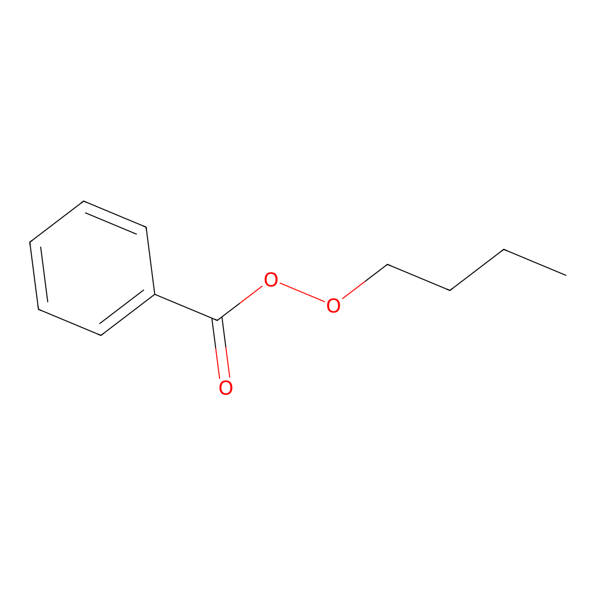 Butyl perbenzoate molecular structure, CAS 13269-61-9