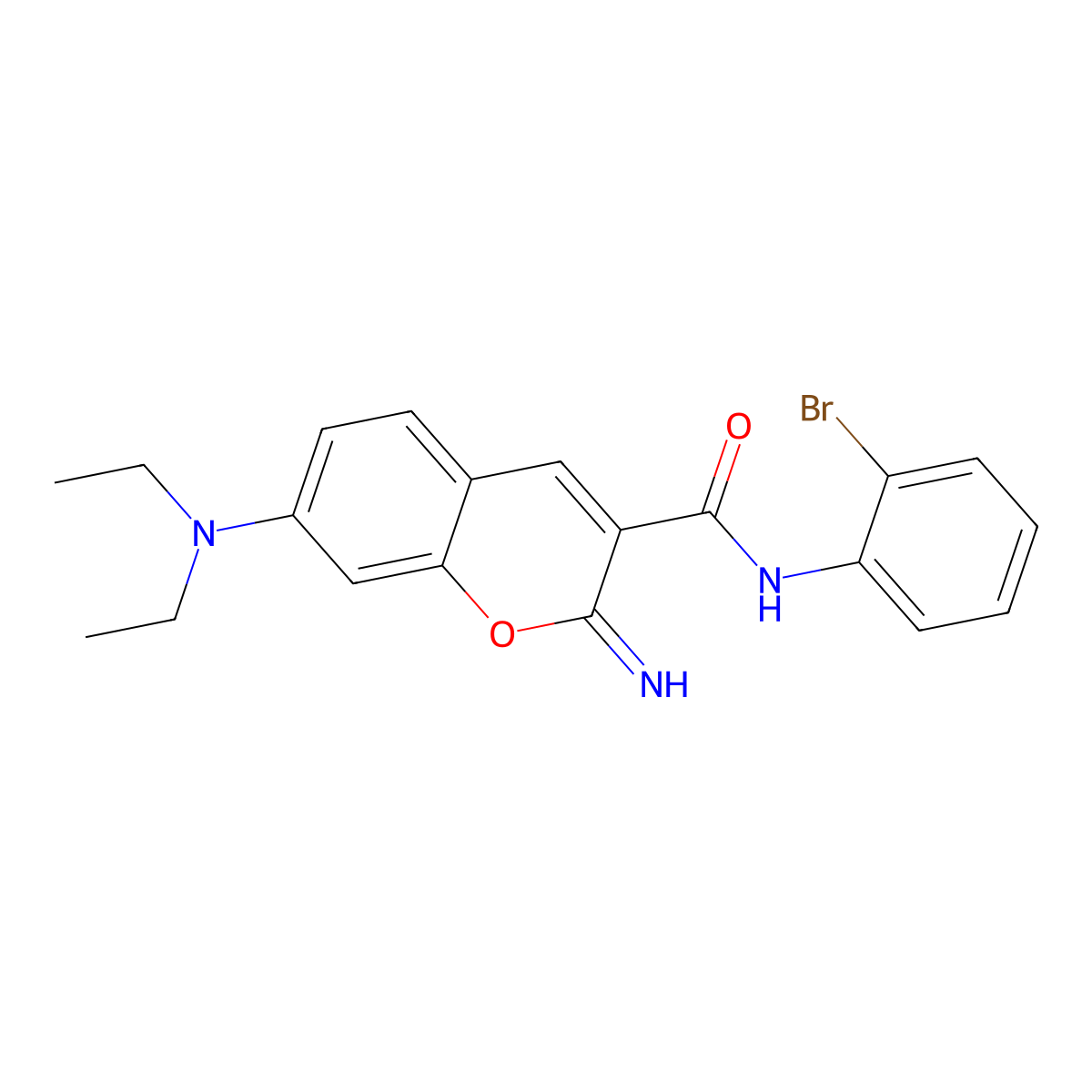 N-(2-bromophenyl)-7-(diethylamino)-2-imino-2H-chromene-3-carboxamide molecular structure, CAS 1326904-81-7