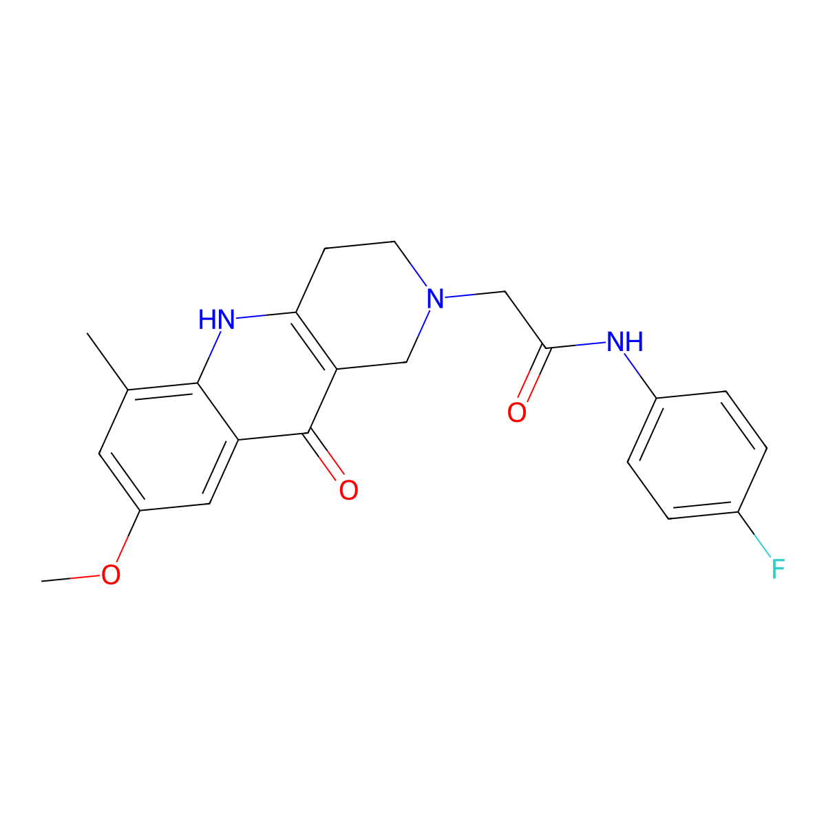 N-(4-fluorophenyl)-2-(8-methoxy-6-methyl-10-oxo-3,4,5,10-tetrahydrobenzo[b][1,6]naphthyridin-2(1H)-yl)acetamide molecular structure, CAS 1326910-67-1