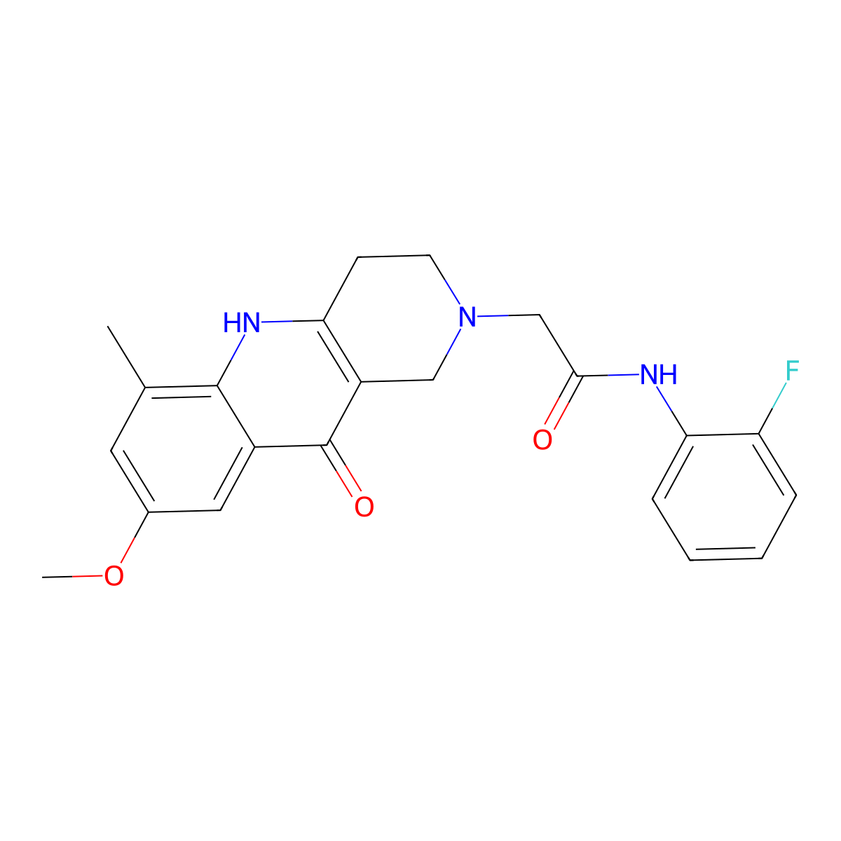 N-(2-fluorophenyl)-2-(8-methoxy-6-methyl-10-oxo-3,4,5,10-tetrahydrobenzo[b][1,6]naphthyridin-2(1H)-yl)acetamide molecular structure, CAS 1326927-86-9