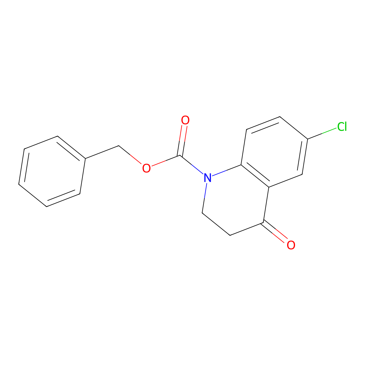 Benzyl 6-chloro-4-oxo-1,2,3,4-tetrahydroquinoline-1-carboxylate molecular structure, CAS 1326975-90-9
