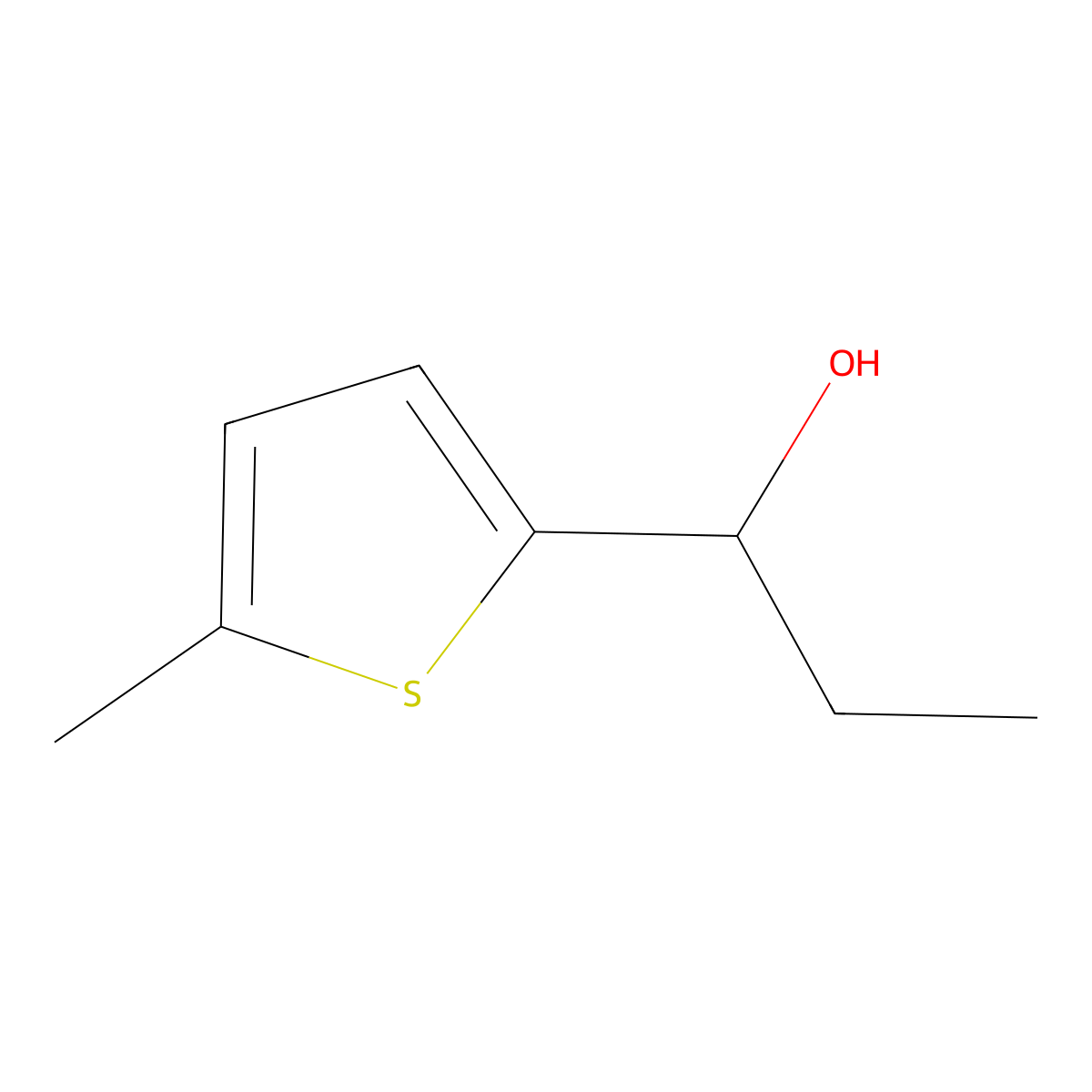 1-(5-Methyl-2-thienyl)-1-propanol molecular structure, CAS 132706-15-1