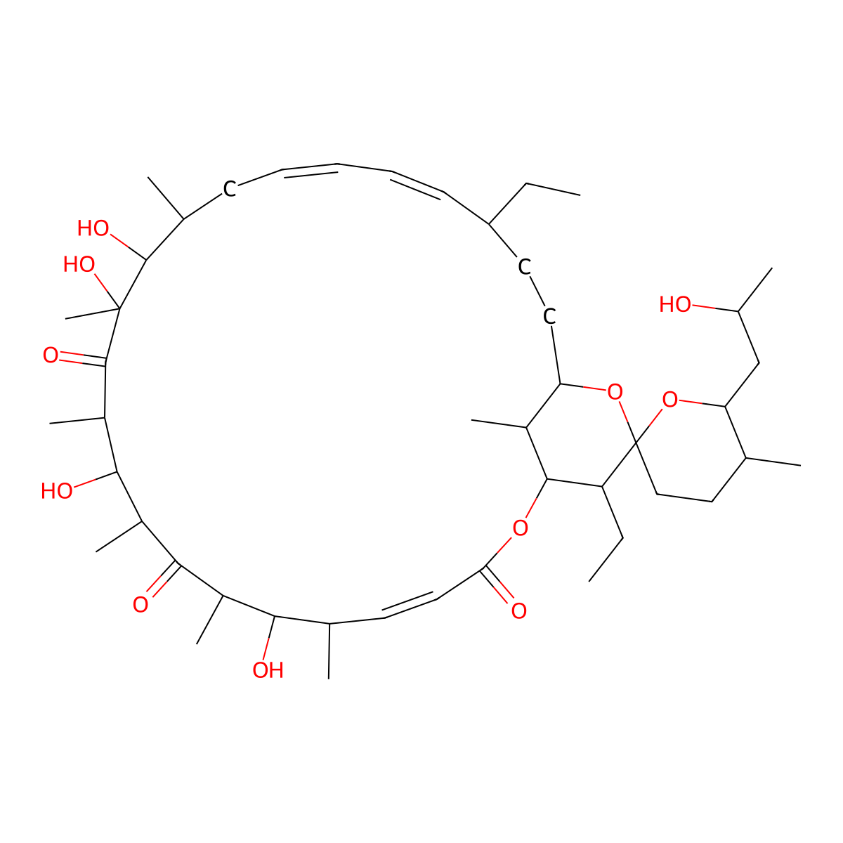 44-Homooligomycin A molecular structure, CAS 132707-68-7