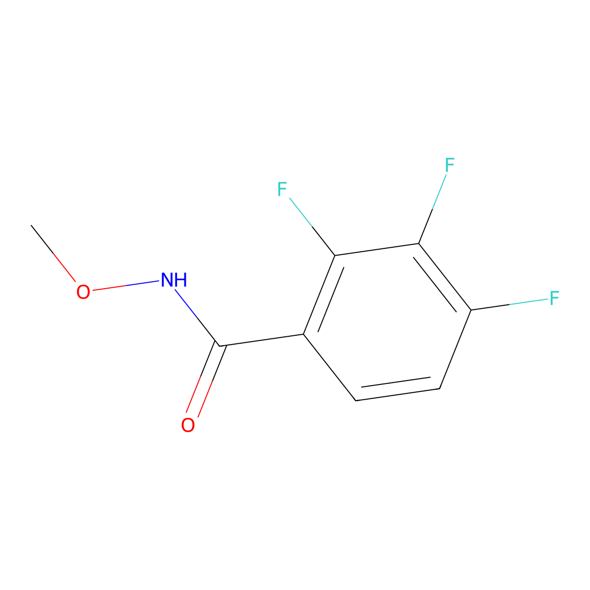 2,3,4-Trifluoro-N-methoxybenzamide molecular structure, CAS 1327112-21-9